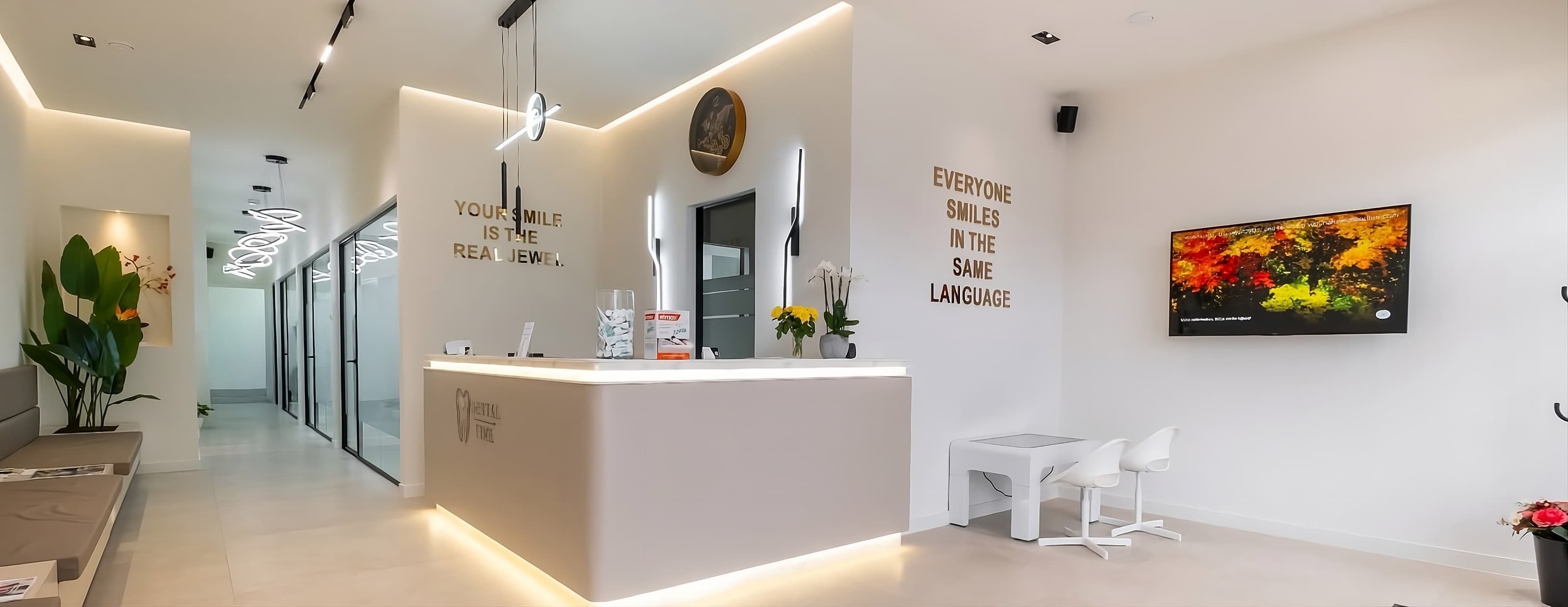 De lichte receptie van Dental Time in Nieuwegein