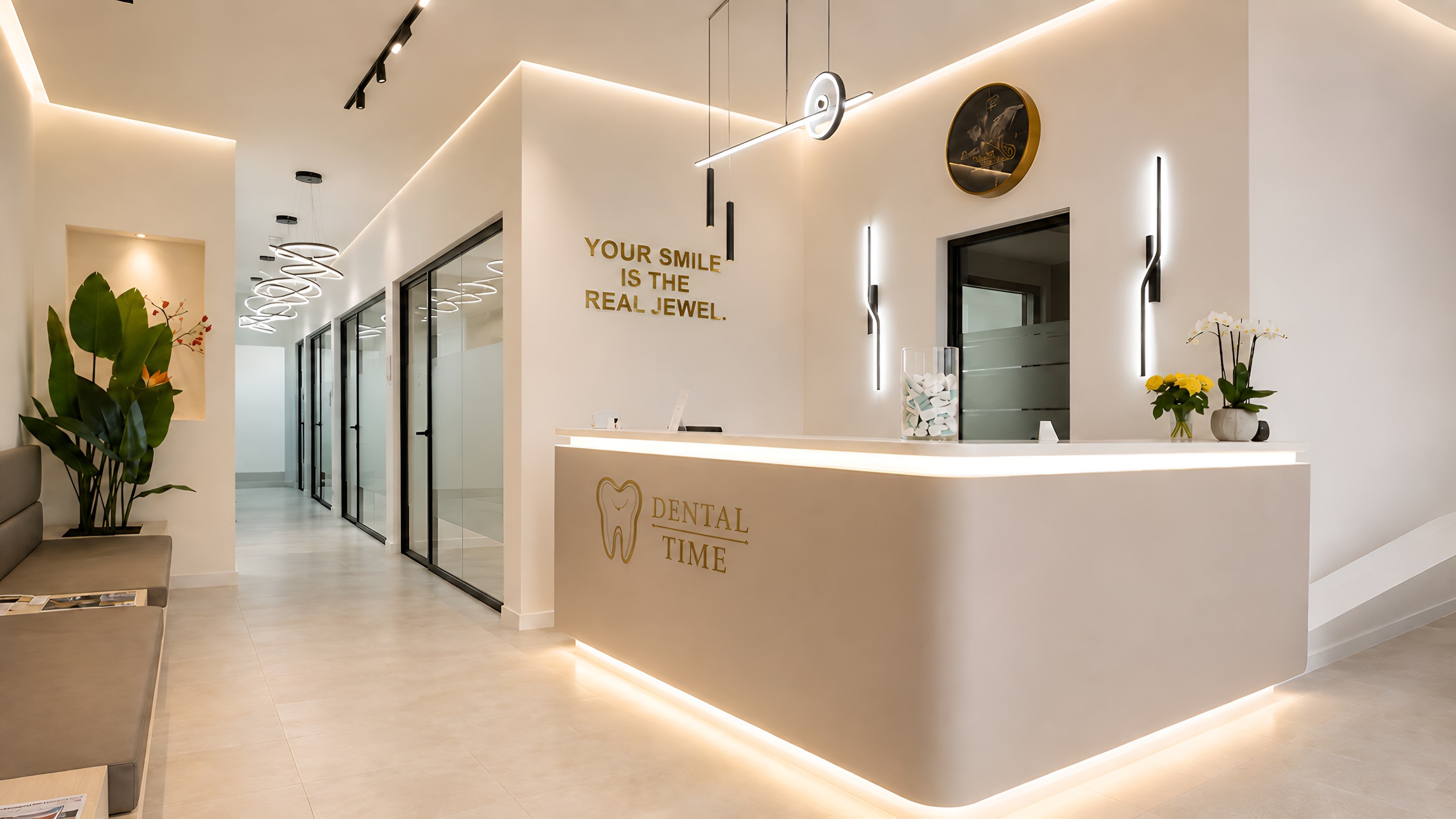 De receptie van Dental Time in Nieuwegein